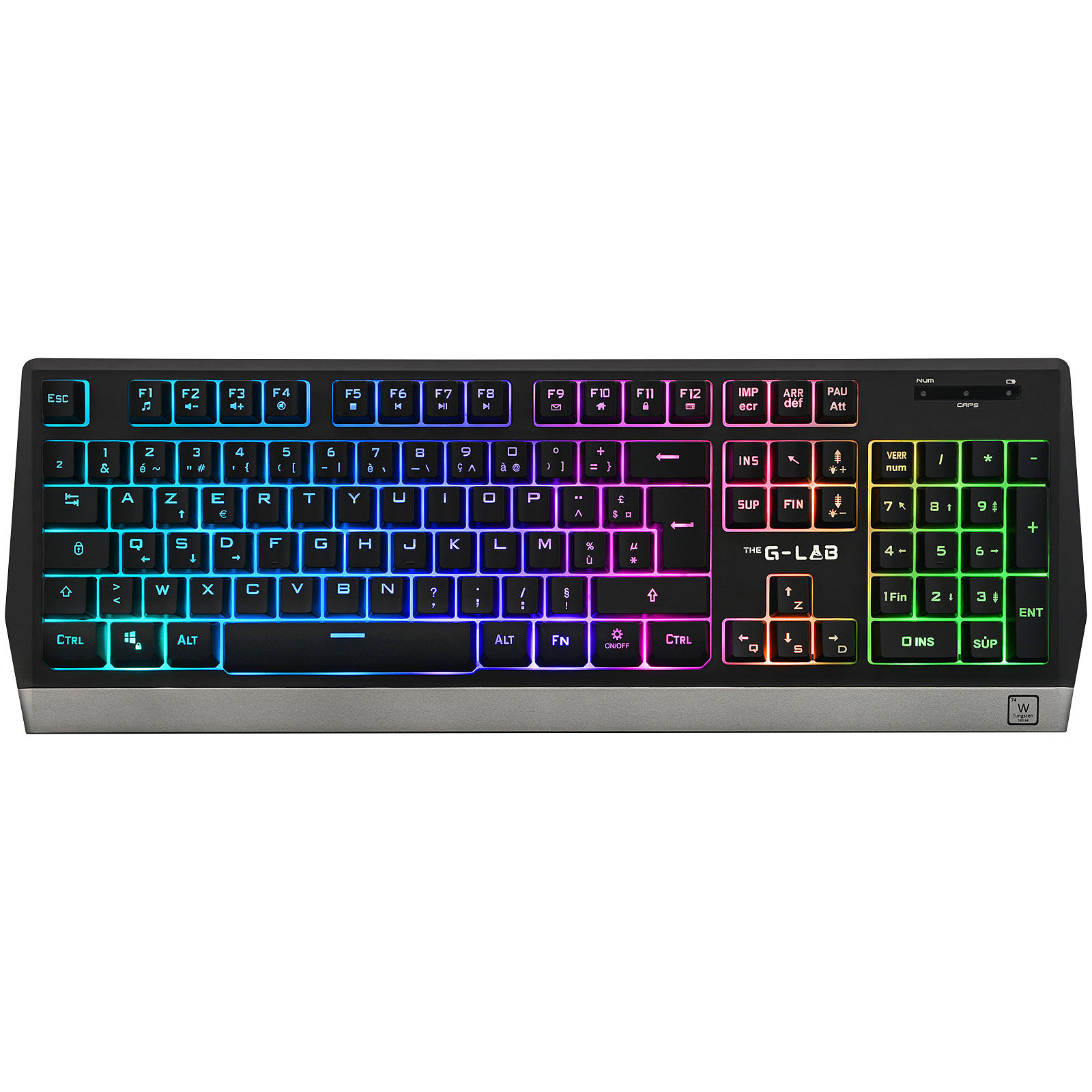 Pack CLAVIER/SOURIS THE G-LAB COMBO TUNGSTEN (Souris / Clavier / SA